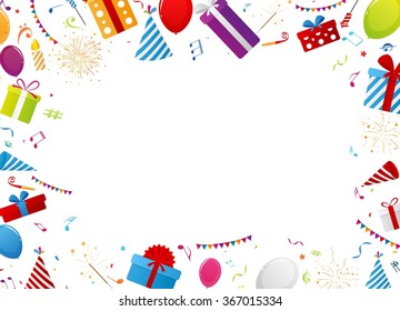 Birthday gift celebration background 