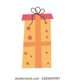 Birthday gift on white background
