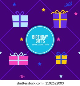 Birthday Gifts Seamless Pattern