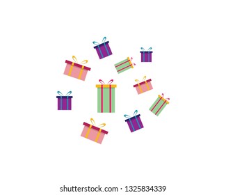 Birthday gifts vector design