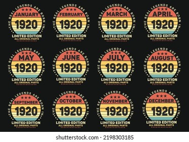 Birthday gifts for women or men, Vintage birthday shirts for wives or husbands, anniversary T-shirts for sisters or brother