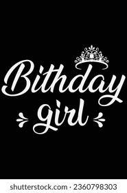 
Birthday Girl eps cut file for cutting machine