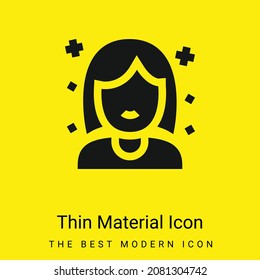 Birthday Girl minimal bright yellow material icon