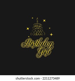 birthday girl simple shirt design