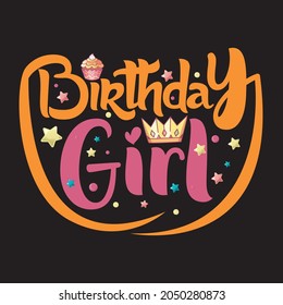 Birthday Girl T-shirt design For women