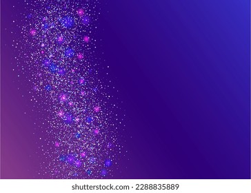 Cumpleaños Glare. Discoteca Flyer. Caer En Efecto. Foil de vacaciones. Arte Moderno. Fondo Glitch. Decoración Multicolor de metal. Blue Blur Confetti. Glare Purple Birthday