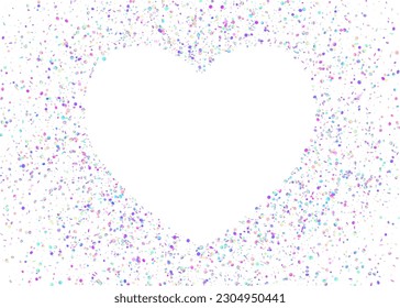 Birthday Glitter. Modern Art. Violet Shiny Sparkles. Party Flyer. Holographic Confetti. Festive Foil. Hologram Texture. Retro Christmas Template. Purple Birthday Glitter