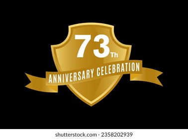 birthday golden anniversary celebration vector illustration.