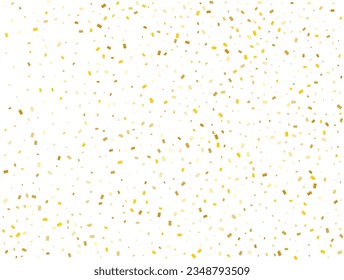 Los Rectángulos de Oro de Cumpleaños Confetti Fondo. Ilustración vectorial.
