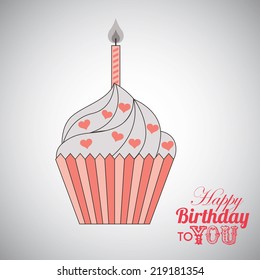 birthday graphic design , vector illustration