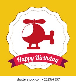 birthday graphic design , vector illustration