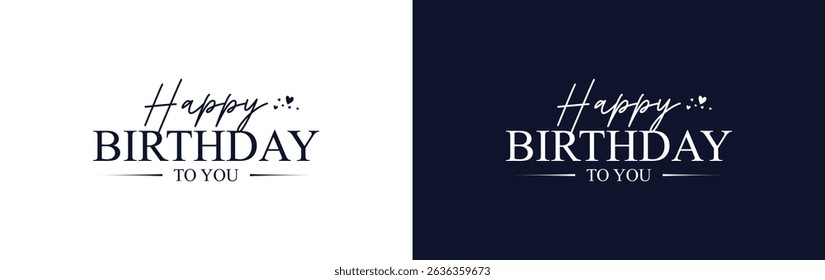 Birthday Greeting Card - Elegant Design vector illustrator