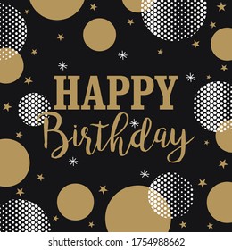 birthday greeting card on black background