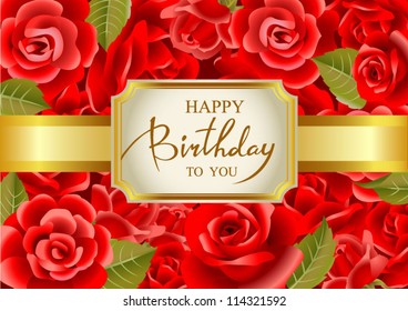 Tarjeta de felicitación de cumpleaños en vector