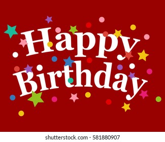 Birthday greeting card vector 