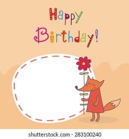 birthday greeting card vector design