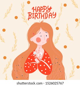 birthday greeting cards design vector background.