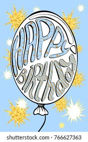 birthday greeting cards design, Vector eps 10 format.