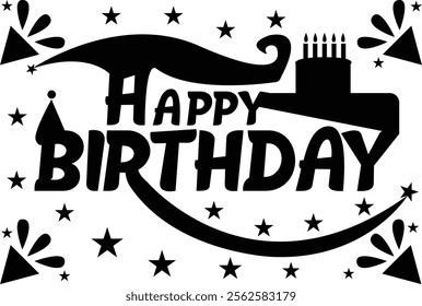  Birthday greeting design vector illustration art.