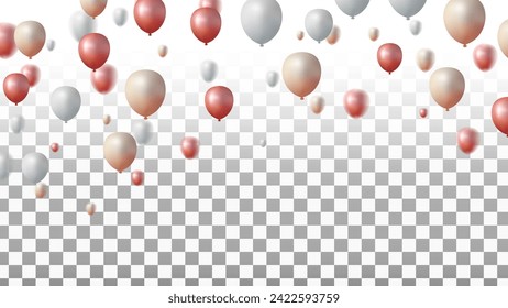 Birthday greeting vector background design. Happy birthday to you text with colorful balloons in pattern space elements for birth day celebration. Vector illustration.