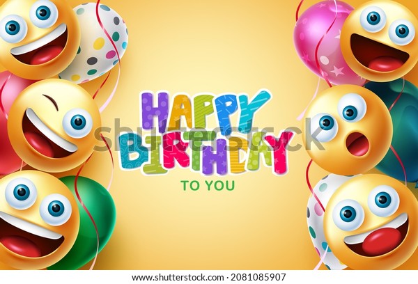 Birthday Greeting Vector Background Design Happy Stock Vector (Royalty ...