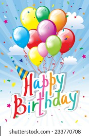 Birthday greetings background