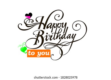 saludos de cumpleaños para el vector de los seres queridos