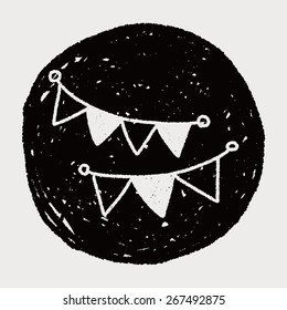birthday hanging doodle drawing