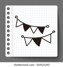 birthday hanging doodle drawing