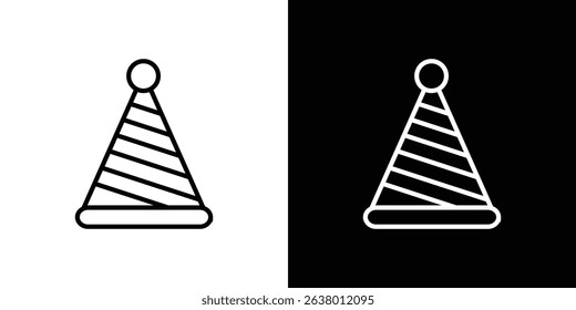 Birthday hat icon Graphic vector set for ui design