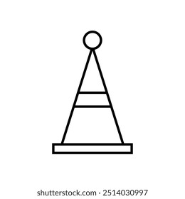 Birthday hat icon illustrated on background