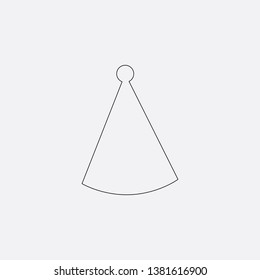 birthday hat icon sign signifier vector