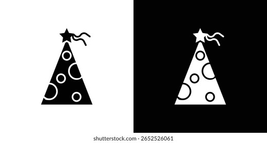 Birthday hat icon symbol collection. Flat vector stock illustration.