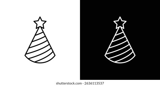 Birthday hat icon symbol concept for graphic design, Website, UI. EPS