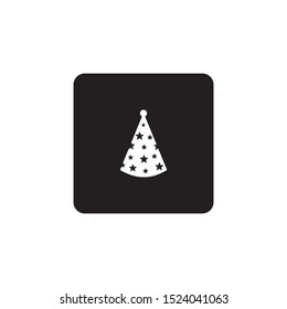 Birthday hat icon symbol vector	