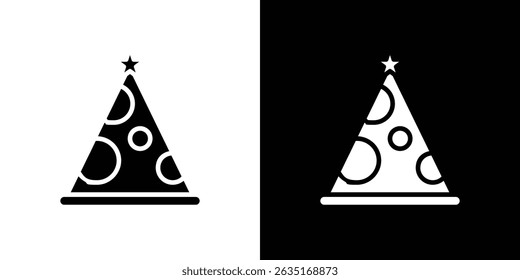 Birthday hat icon symbols. Vector illustration.