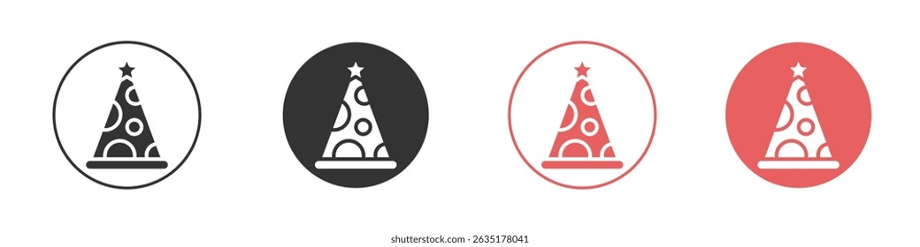 Birthday hat icon vector design template simple and clean style