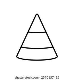 Birthday hat icon Vector logo set flat