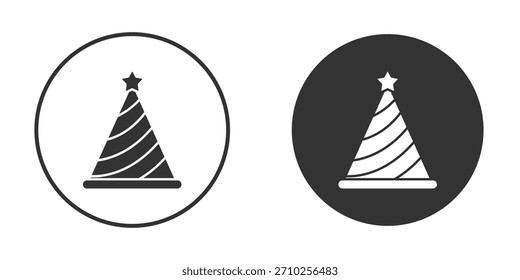 Icono del sombrero del cumpleaños para el diseño del Sitio web, logotipo para el Web y los App.