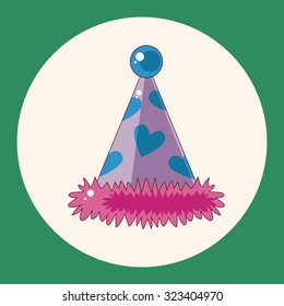 Birthday hat theme elements