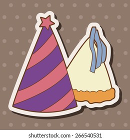 Birthday Hat Theme Elements Vector,eps