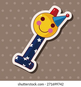 birthday horn theme elements