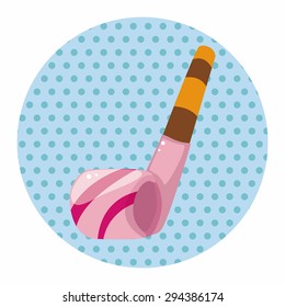 birthday horn theme elements