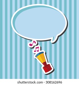 birthday horn theme elements