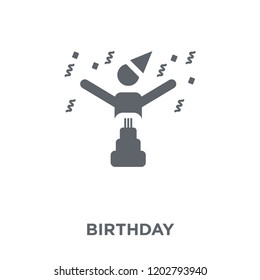 Birthday icon. Birthday design concept from Birthday and Party collection. Simple element vector illustration on white background.