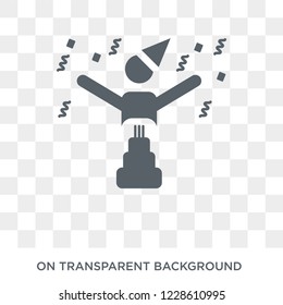 Birthday icon. Birthday design concept from Birthday and Party collection. Simple element vector illustration on transparent background.