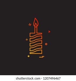 Birthday icon design vector 
