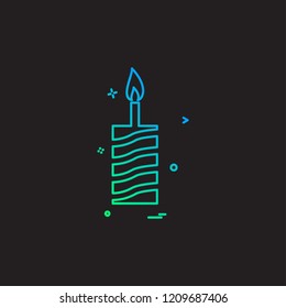 Birthday icon design vector 