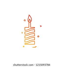Birthday icon design vector 