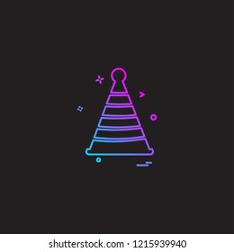 Birthday icon design vector 